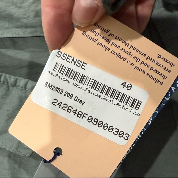 NWT Paloma Wool Skirt Anturi Mini Cargo Utility in Grey - Picture 10 of 12